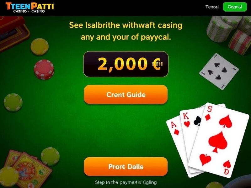 Teen Patti Casino Withdrawal provides tips, guides, and updates on how to securely withdraw winnings from popular Teen Patti games.